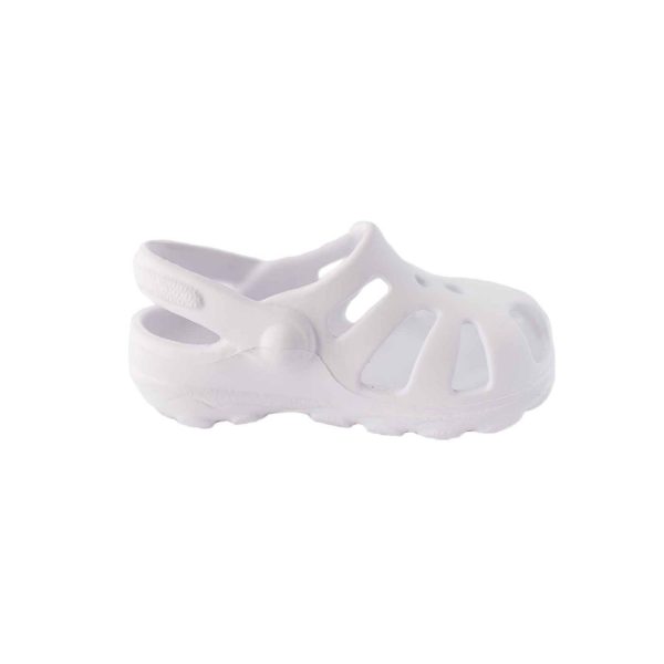 <span>Sunny</span> Toddler White Molded Clogs with Back Strap - Image 2