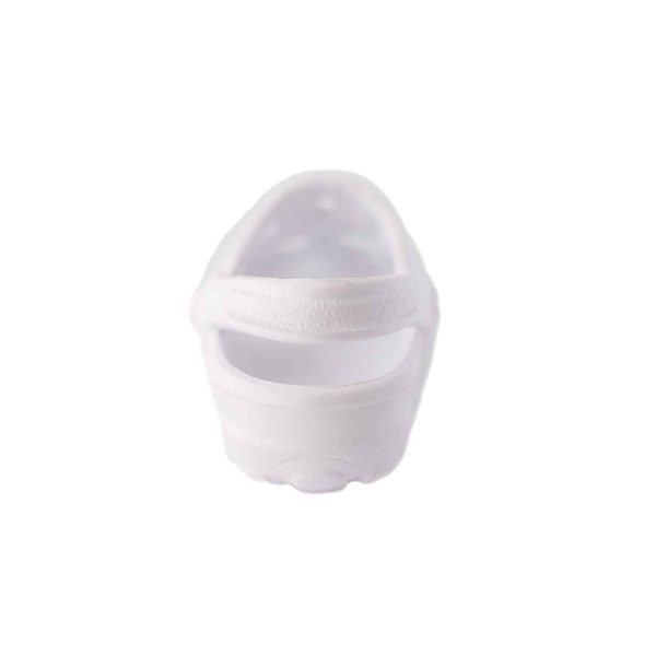 <span>Sunny</span> Toddler White Molded Clogs with Back Strap - Image 4
