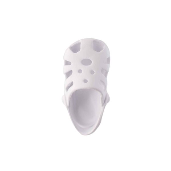 <span>Sunny</span> Toddler White Molded Clogs with Back Strap - Image 5