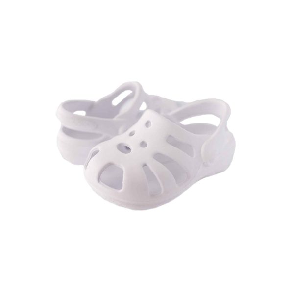 <span>Sunny</span> Toddler White Molded Clogs with Back Strap - Image 7