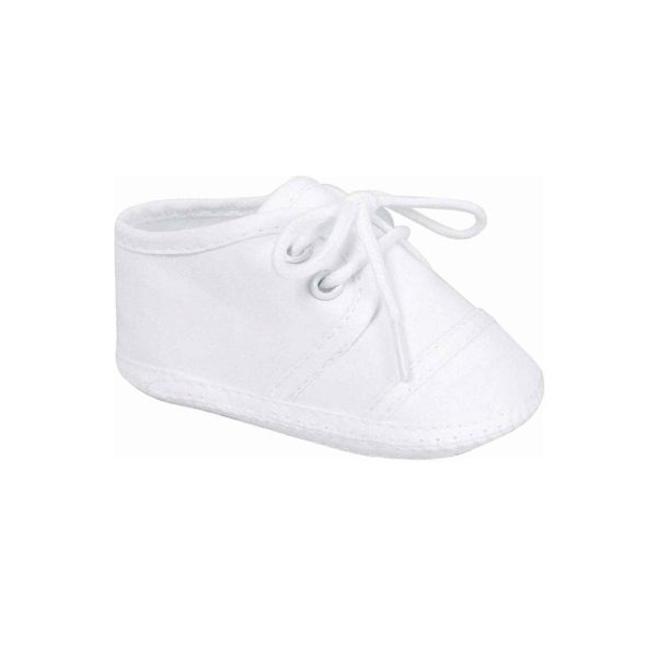 Taylor Infant White Lace-Up Oxfords