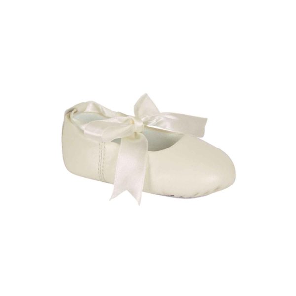 Sabrina Toddler Ivory Lambskin Dress Flats
