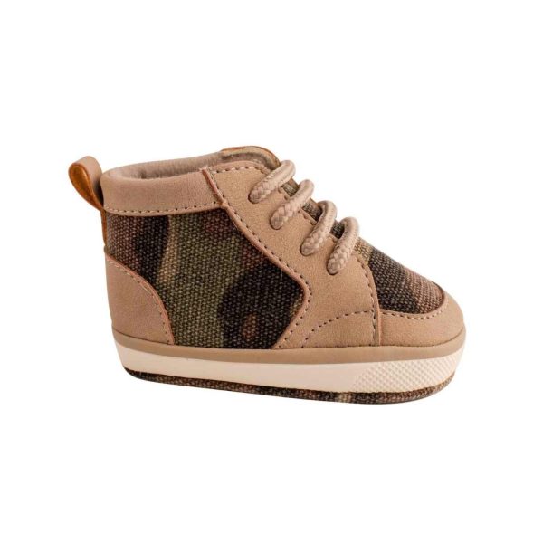 <span>Trey</span> Soft-Sole Camo High-Top Sneakers with Laces - Image 2