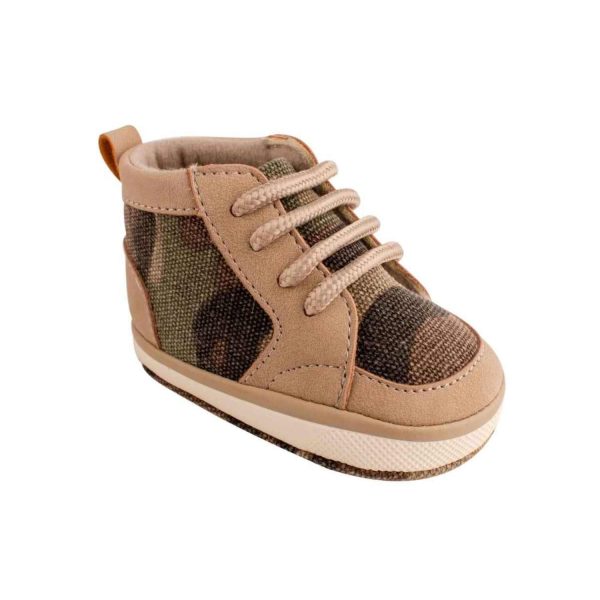 Trey Soft-Sole Camo High-Top Sneakers with Laces